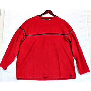 Point Zero Mens Vintage Sweater Striped Surfer Skater Grunge 100% Cotton Size XL